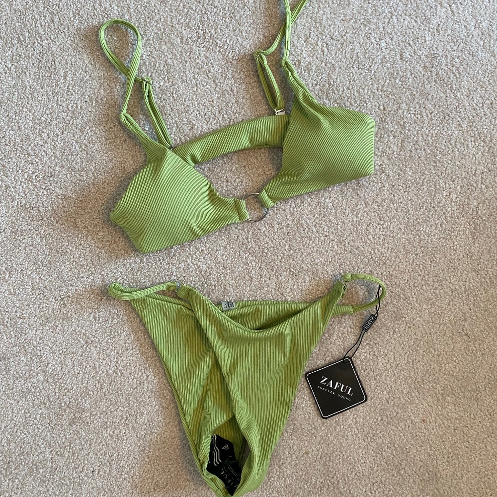 Zaful Green Bikini Medium